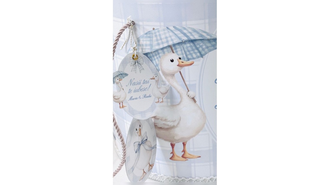 Trusou de botez cu rățuște Silly Goose 16